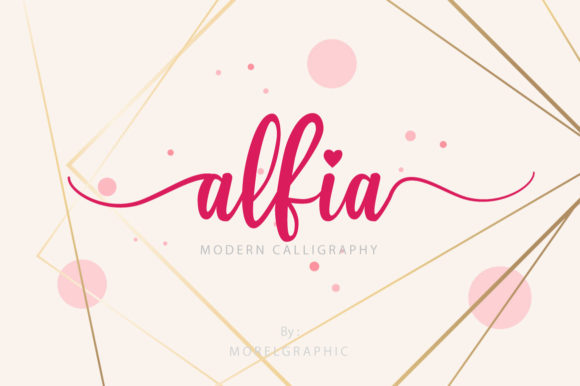 Alfia: A Charming and Elegant Script Font for Web Design