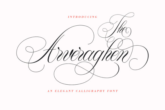 Arveraghen: A Handwritten Font for Elegant Editorial Design