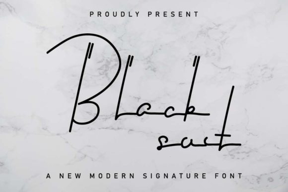 Black Suit: A Stylish Script Font for Elegant Web Design
