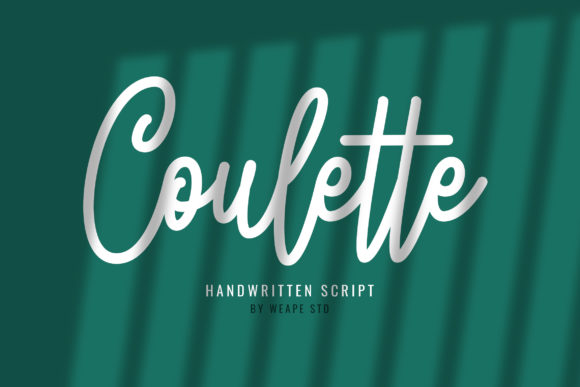 Coulette: A Handwritten Font for Elegant Web Design