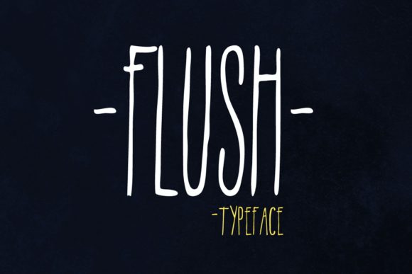 Discover the Elegance of Flush: A Handwritten Font for Editorial Design
