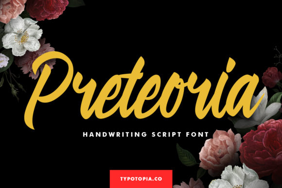 Discover the Elegance of Preteoria: A Handwritten Font for Web Design