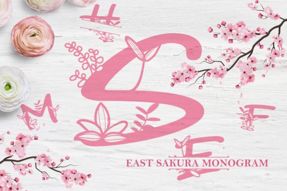 East Sakura Monogram: A Graceful Script Font