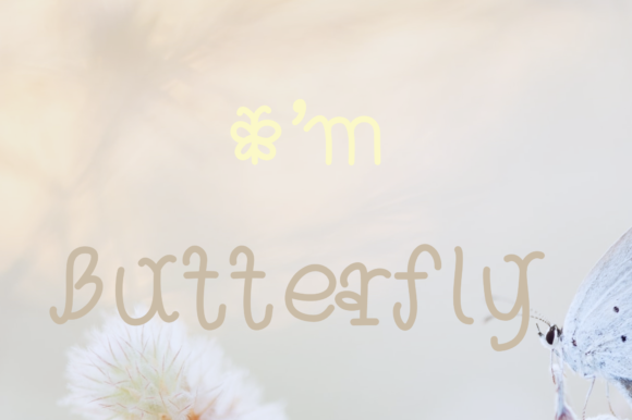 Enhance Your Editorial Design with I m Butterfly Font
