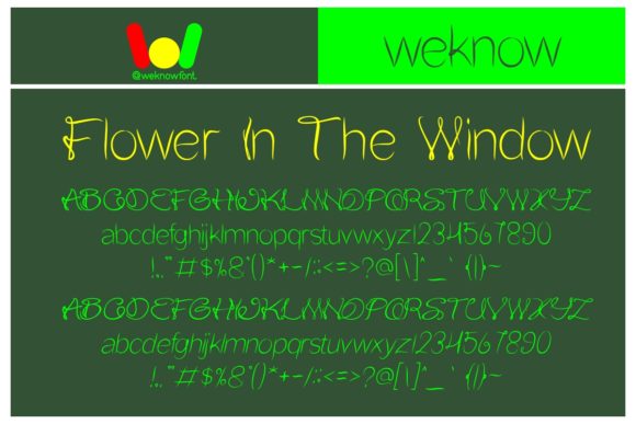 Flower in the Window: A Delicate Handwritten Font for Creative Projects