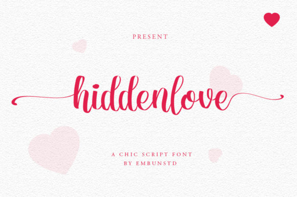 Hidden Love: A Handwritten Font for Elegant Branding