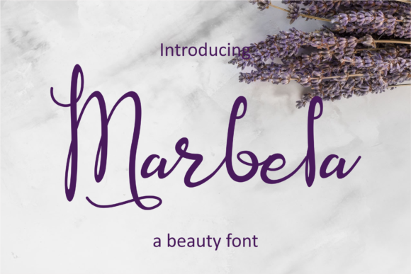 Marbela: A Handwritten Font for Elegant Campaigns