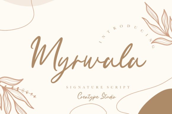 Myrwala: A Handwritten Font for Editorial Elegance