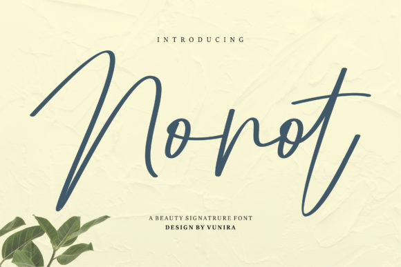 Nonot: The Handwritten Font for Authentic Branding