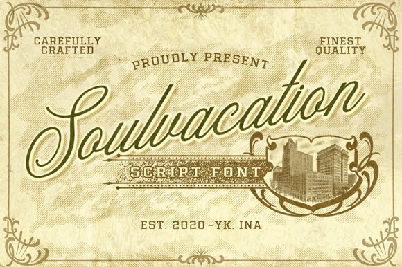 Soulvacation: A Script Amp Font for Creative Projects