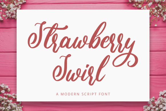 Strawberry Swirl: A Handwritten Font for Crafters and Creators
