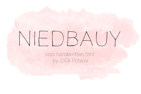 Transform Your Brand with Niedbauy: A Friendly Handwritten Font