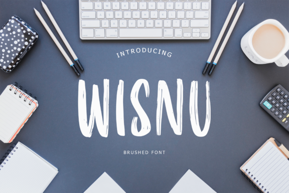 Wisnu: A Bold Handwritten Font for Creative Branding